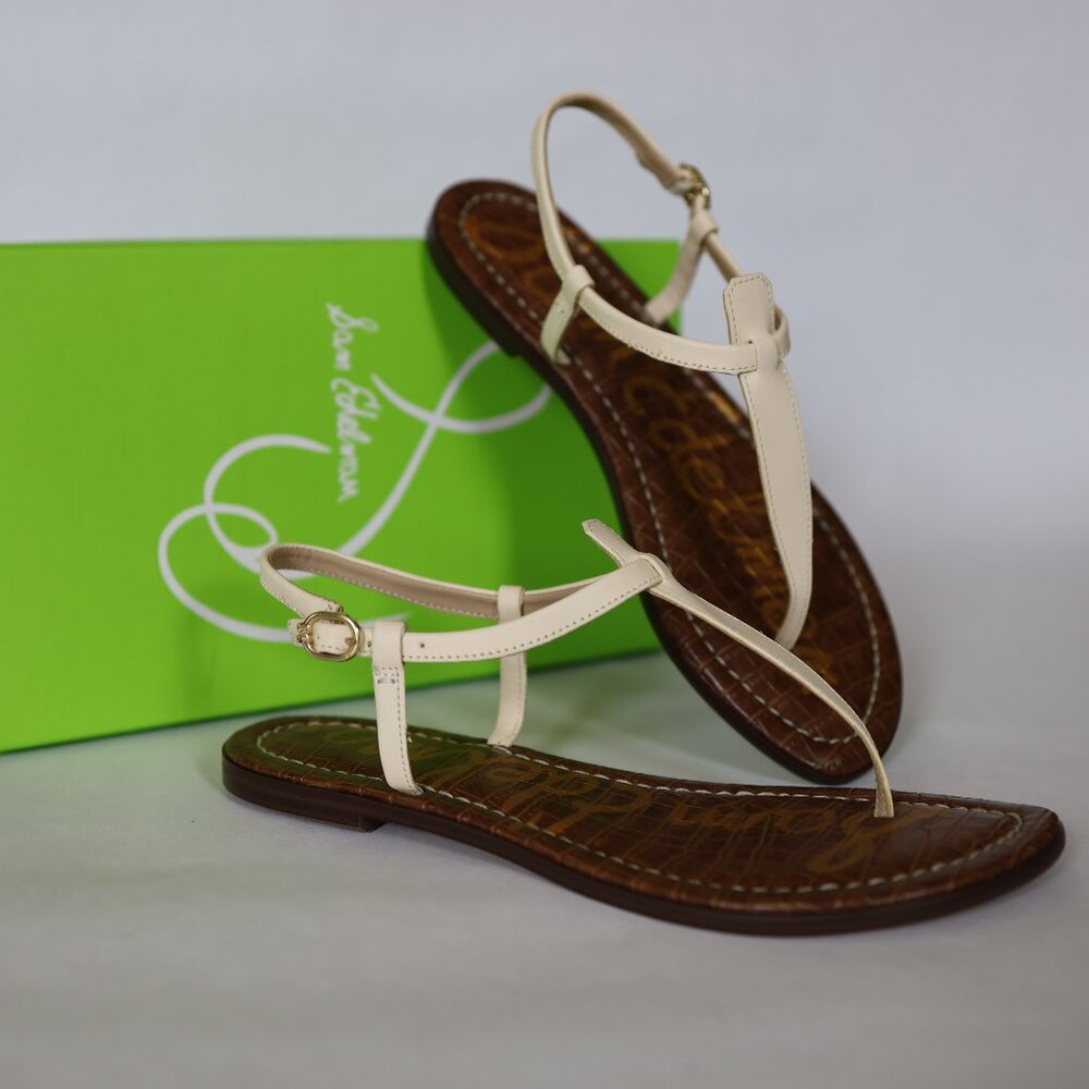 Ivory Sam Edelman Gigi Thong leather sandals